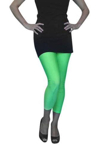 Neon Yellow Footless Tights - I Love Fancy Dress