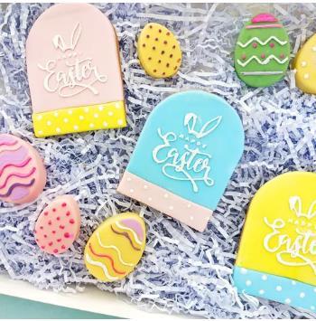 Happy Easter Cookie/Biscuit Debossers Cake Craft