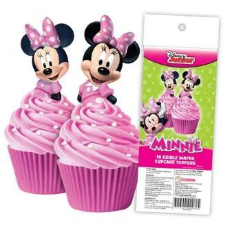 Edible Icing Wafer Topper Minnie Mouse Pk/16