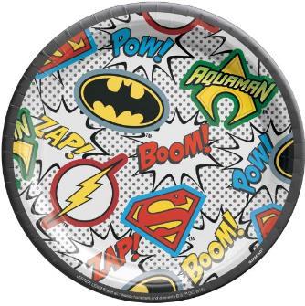 Justice League Heros Unite 17cm Paper Plates NPC