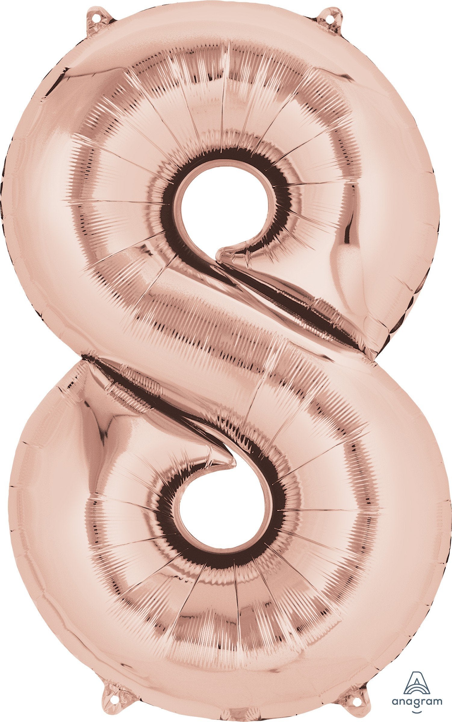 Balloon Foil Megaloon Num 8 Rose 66cm