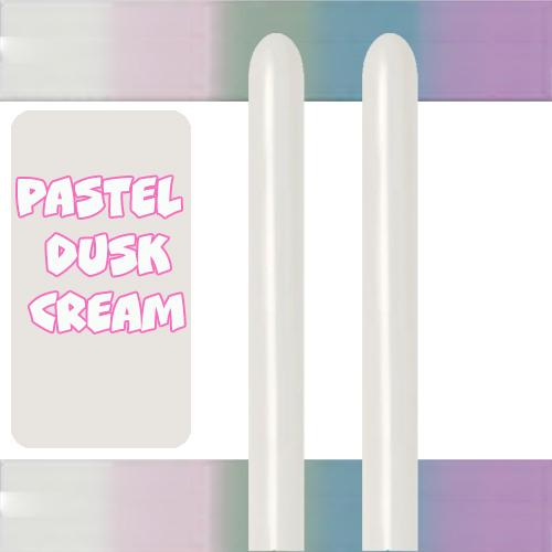 Balloon Modelling 260 Pastel Dusk Cream Sempertex Pk 50