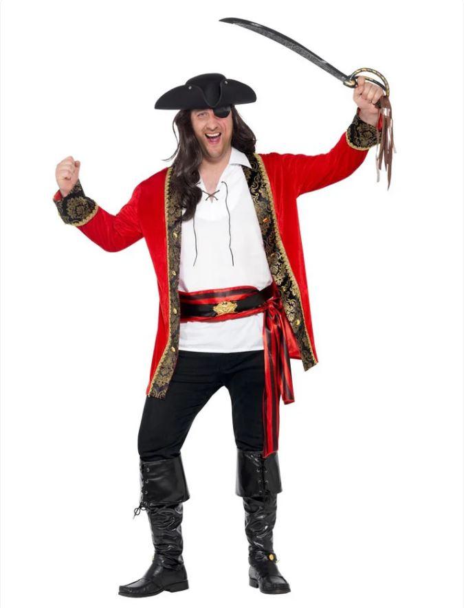 Costume Adult Curves Pirate Captain