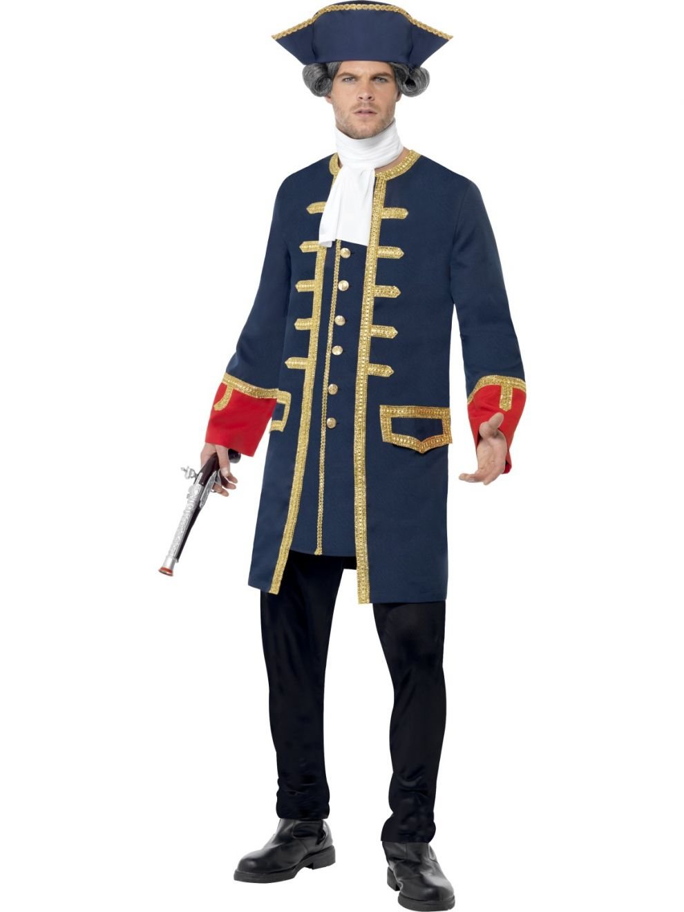 Costume Adult Pirate Commander Blue