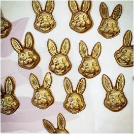 Chocolate Mould Bunny Rabbit Heads 3.5 x 2 cm