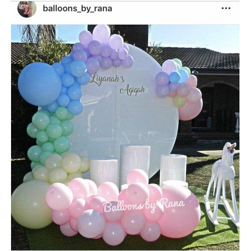 Balloons 46cm Fashion Tropical Coral Pk 6