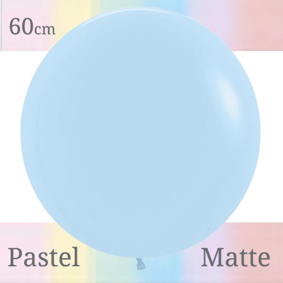 Balloons 60cm Pastel Matte Blue Sempertex Pk 3