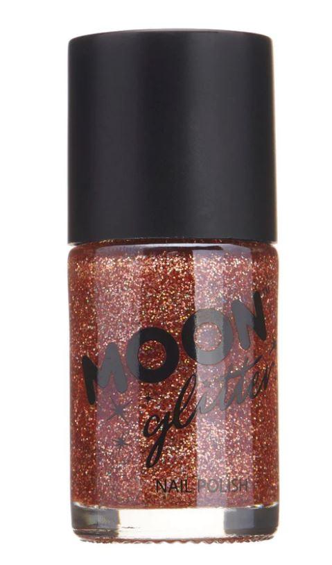 Holographic Nail Polish Rose Gold 14mL Moon Glow Cosmetics