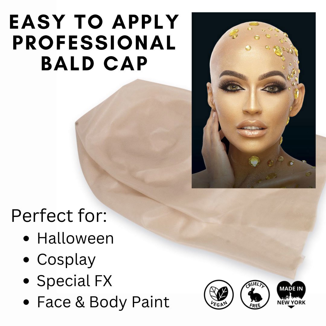 Professional Quality Bald Cap Mehron Latex Deluxe