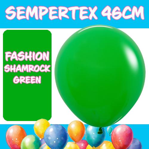 Balloons 46cm Fashion Shamrock Green Sempertex Pk 6
