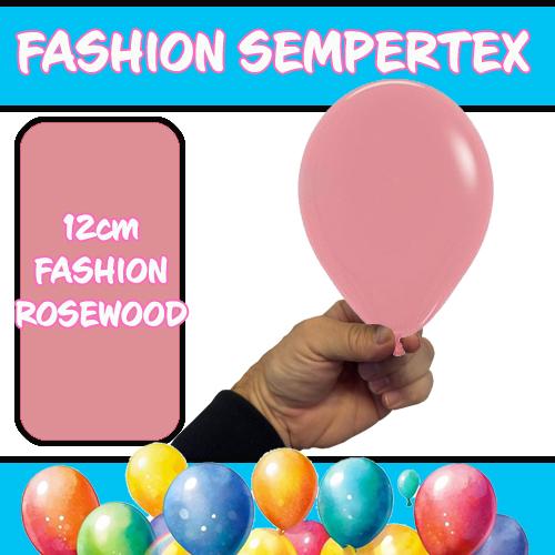 Latex Balloon 12cm Fashion Rosewood Pk 50