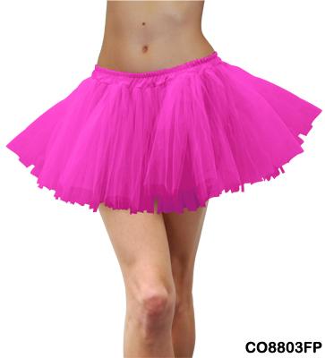 1980s Tulle Tutu Fluro Pink Deluxe Adult