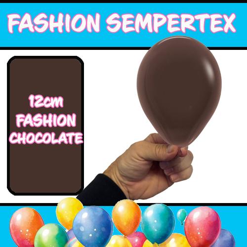 Latex Balloon 12cm Fashion Chocolate Pk 50