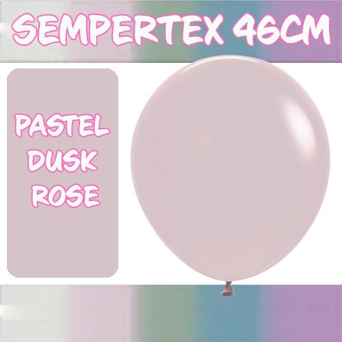 Balloons 46cm Pastel Dusk Rose Pk 6