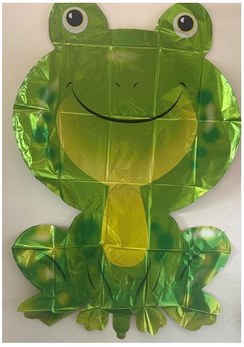 Balloon Foil Shape Sitting Frog 80cm x 50cm