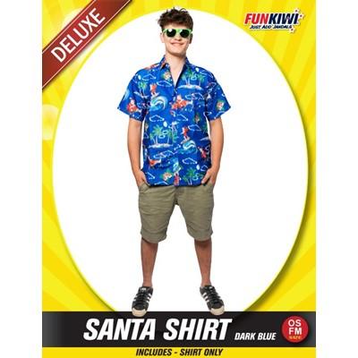 Santa Shirt Deluxe Dark Blue