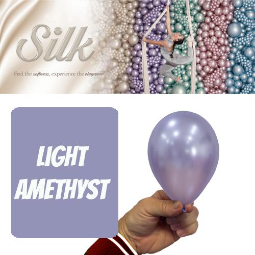 Latex Balloon 12cm Silk Light Amethyst Pk 50 Sempertex