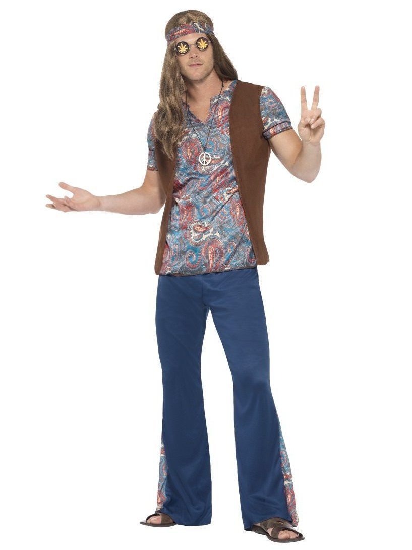 Costume Adult Hippy 1960s Male