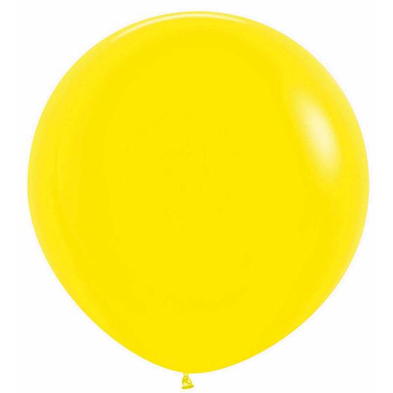 Balloons 60cm Fashion Yellow Sempertex Pk 3