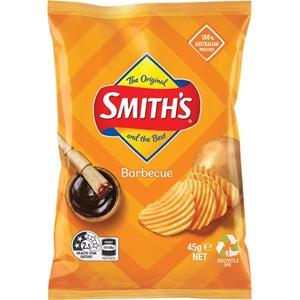 Potato Chips Smiths Crinkle Cut BBQ 45g