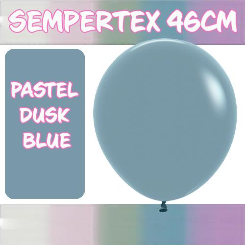 Balloons 46cm Pastel Dusk Blue Pk 6