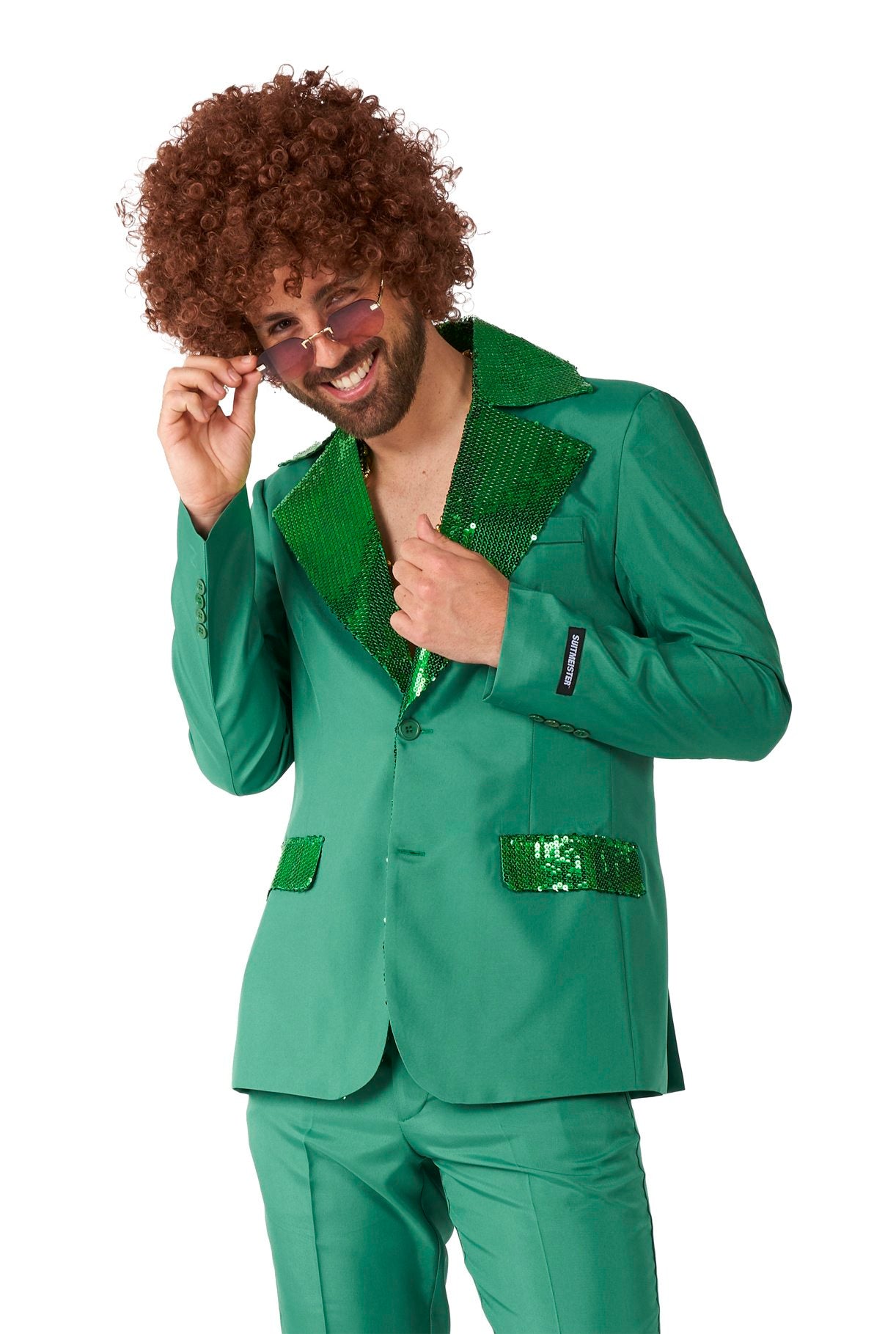 Costume Adult Suitmeister Disco Green