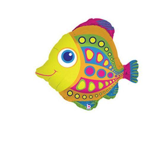 Balloon Foil Shape Fashionable Citrus Fish 63cm discontinued line