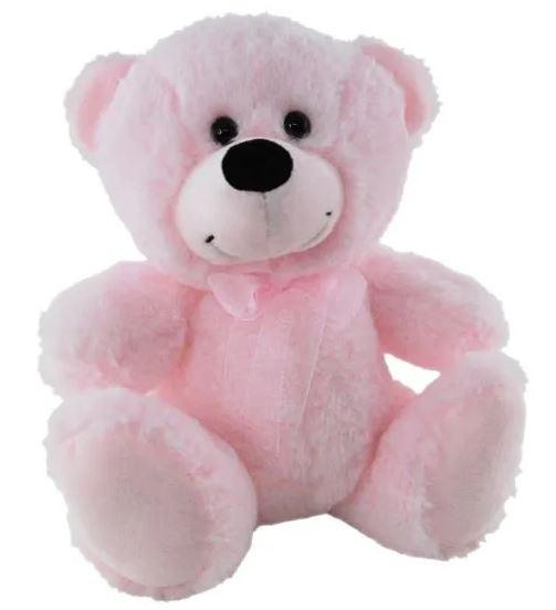 Soft Plush Toy Teddy Bear 23cm Light Pink