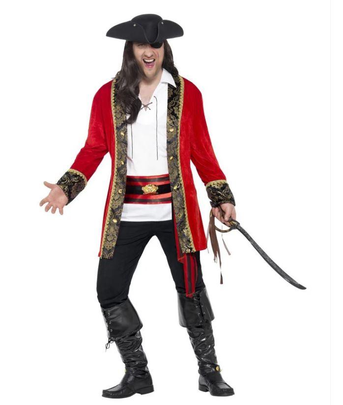 Costume Adult Curves Pirate Captain