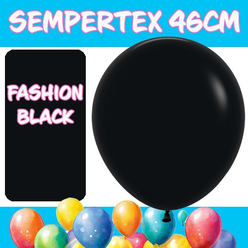 Balloons 46cm Fashion Black Pk 6