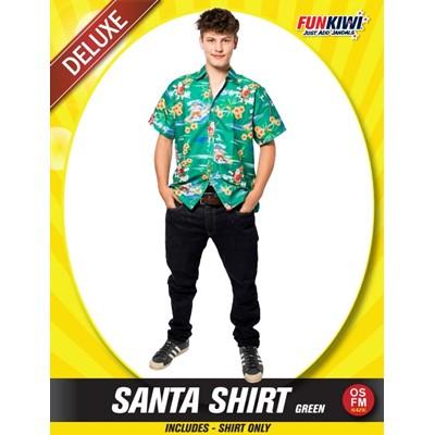 Santa Shirt Deluxe Dark Green