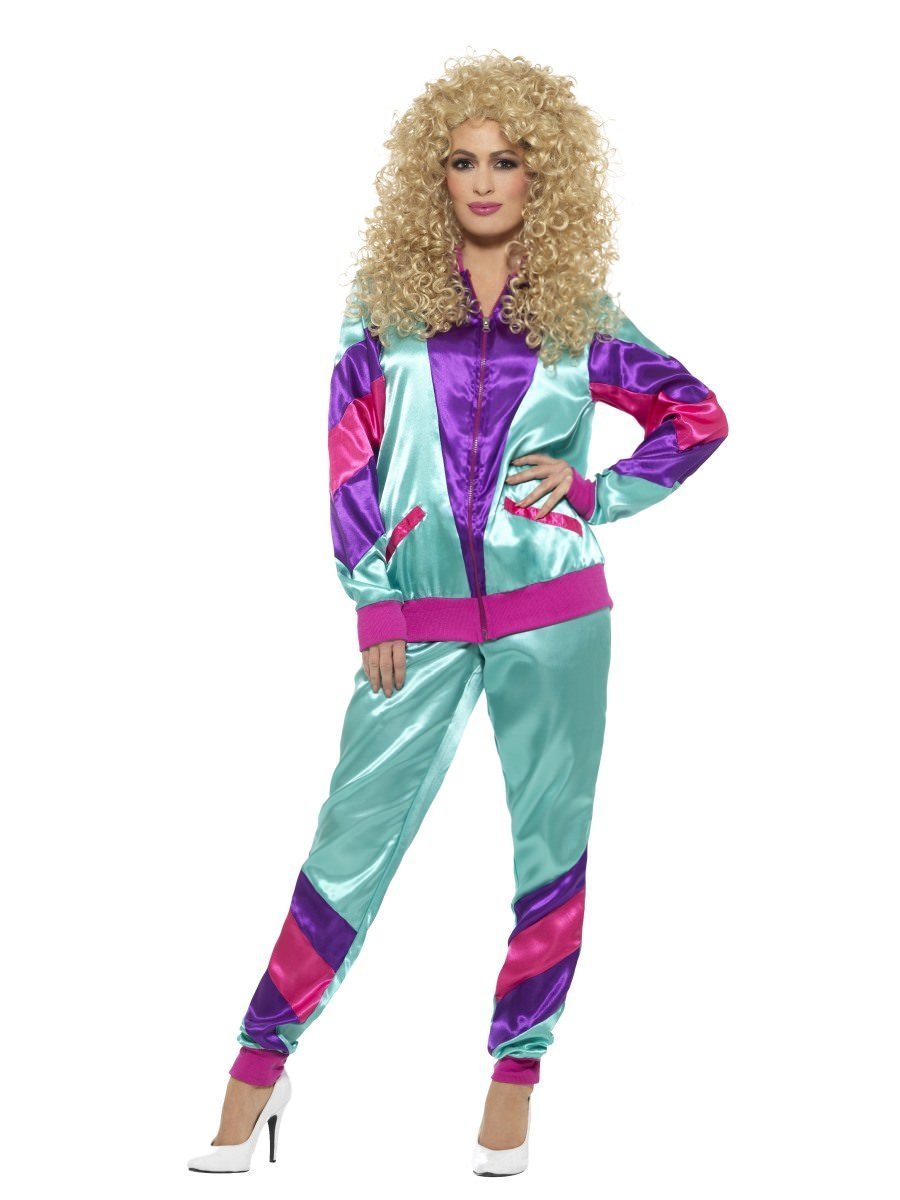 Costume Adult 1980s Ladies Tracksuit