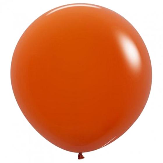 Balloons 60cm Fashion Sunset Orange Sempertex Pk 3