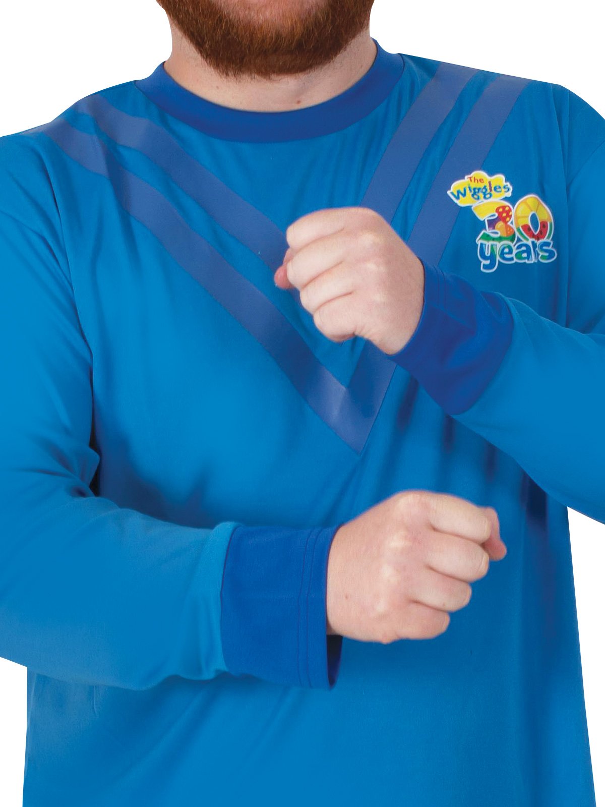 Costume Adult Anthony Wiggle Deluxe Blue Top