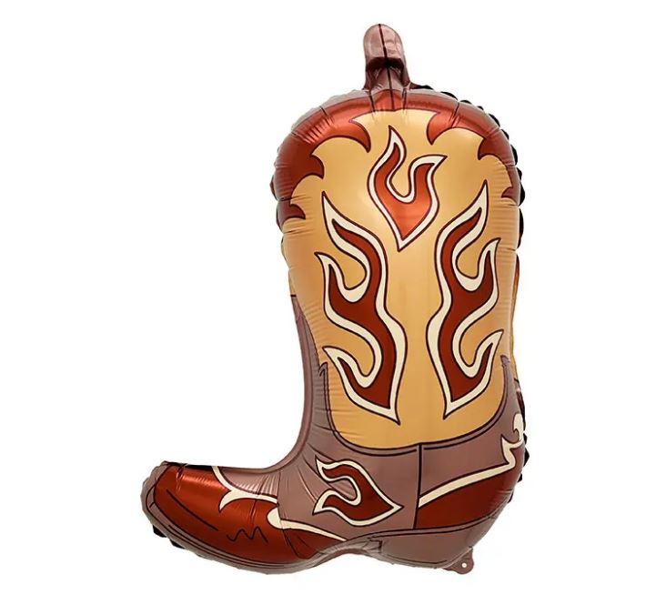 Balloon Foil Shape Western/Rodeo Cowboy/Cowgirl Boot