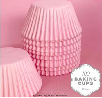 Baking Cups Pastel Pink 700 Pk/200