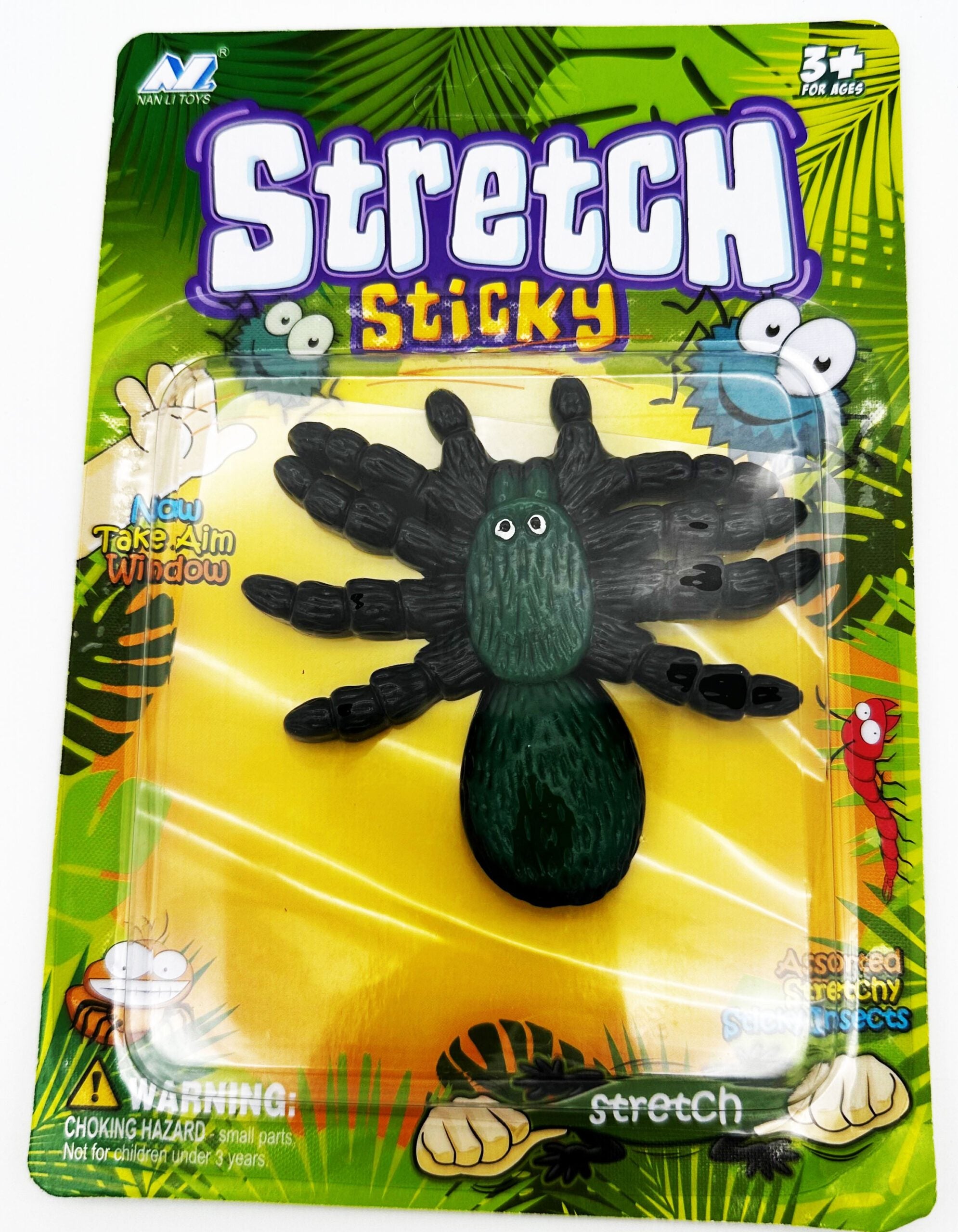 Animal Sticky Stretchy Spider 8cm