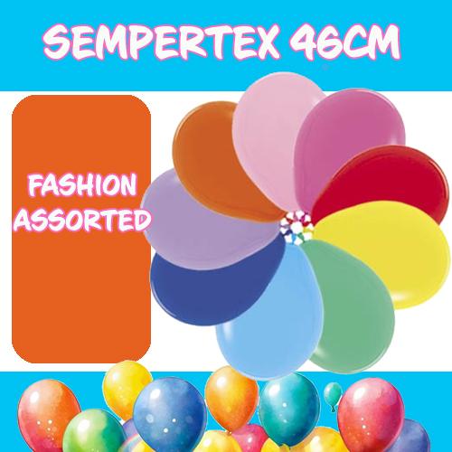 Balloons 46cm Fashion Assorted Colours Pk 6