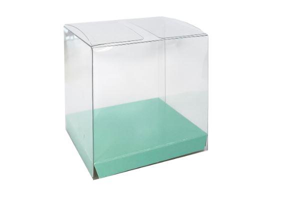 Favour Box Clear - Mint Green Pk 10