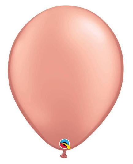 Last Chance - Latex Balloons 30cm Pearl Rose Gold Pk/100