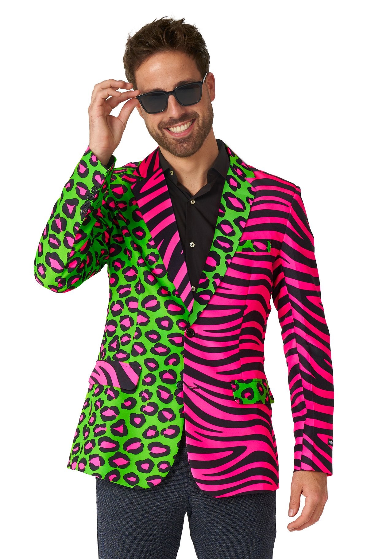 Costume Adult Suitmeister Blazer Neon Party Animal