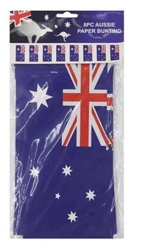 Bunting Aussiue Flag 8 pieces Rectangle