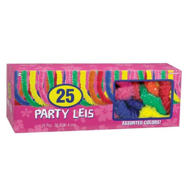 Lei Party Pack 25 90cm Plastic - Discontinued Line Last Chance To Buy