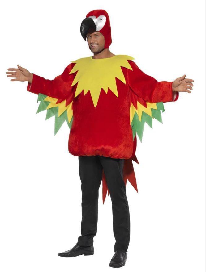 Costume Onesie Adult Animla Bird Parrot Medium