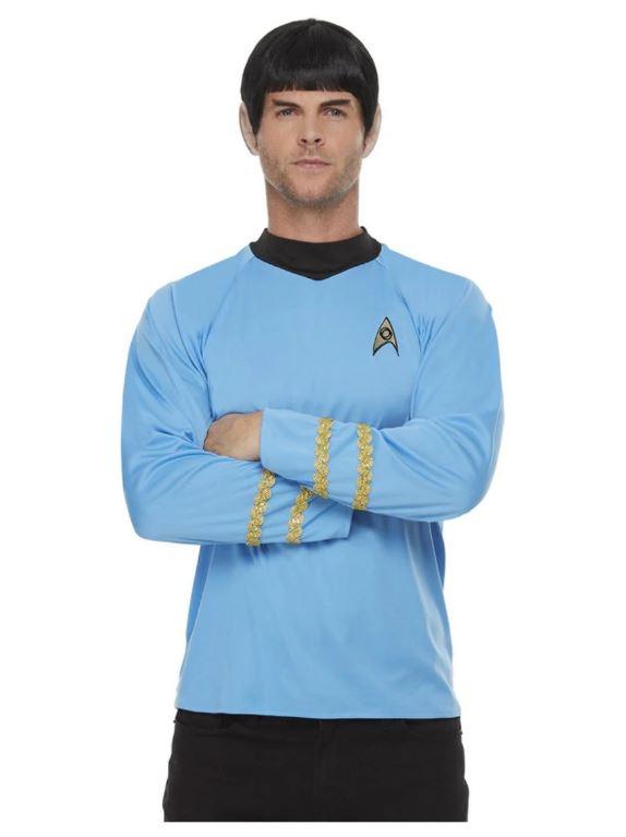 Costume Adult Star Trek Blue Command Shirt