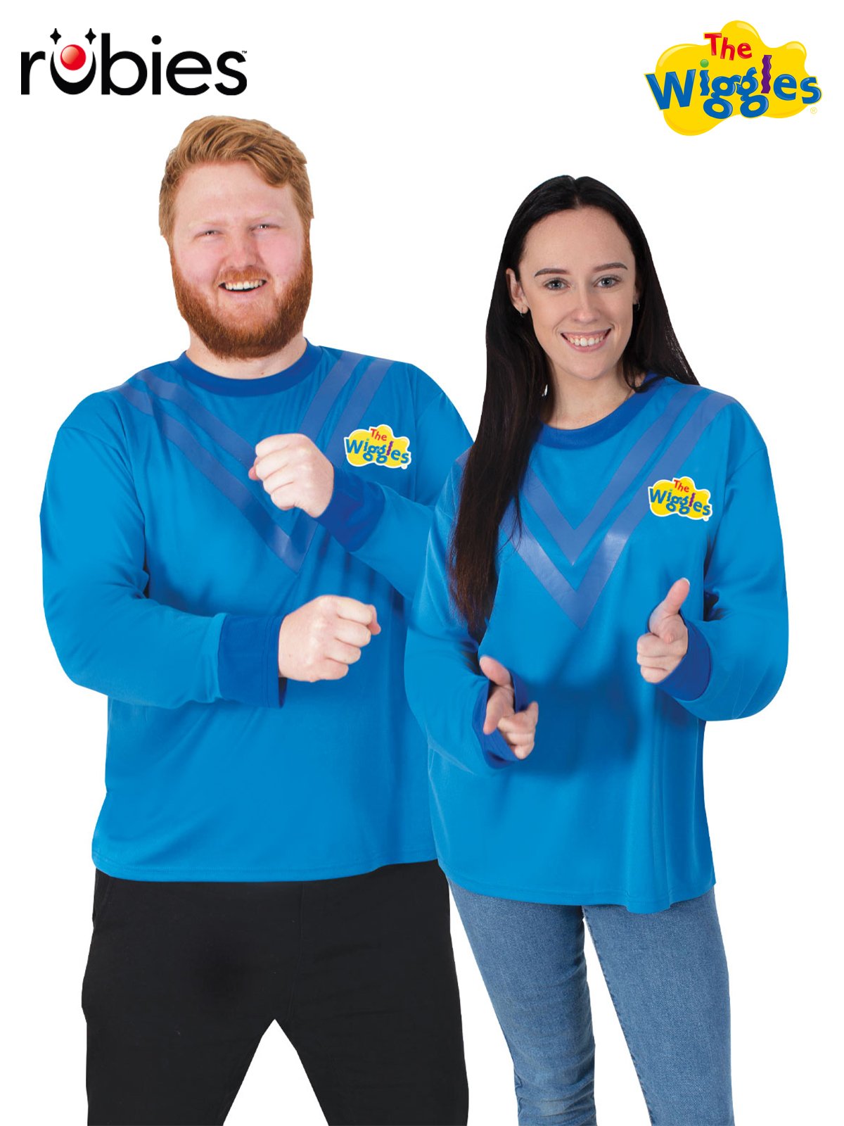 Costume Adult Anthony Wiggle Deluxe Blue Top