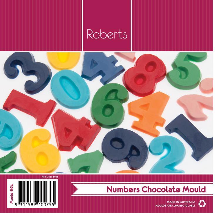 Chocolate Mould Number/Numeral 0-9 Chocolate Moulds