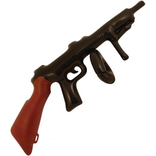 Inflatable Weapon Tommy Gun 1920s Gangster 80cm Novelty Joke Prop