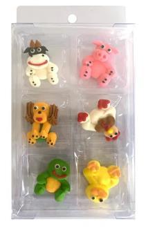 Edible Icing Decorations Farm Animals Pk/6