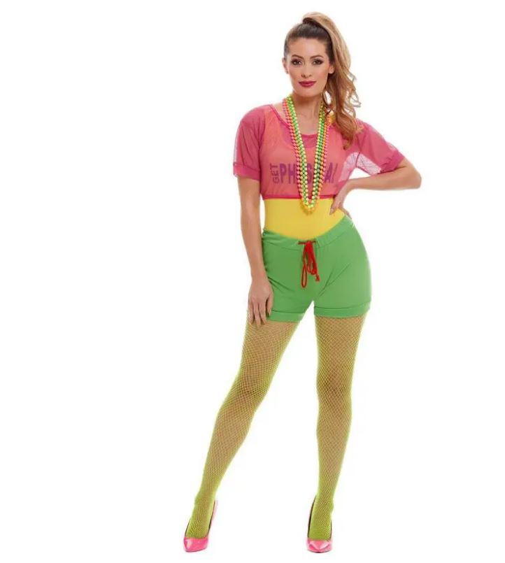 Costume Adult Lets Get Phyiscal 1980s